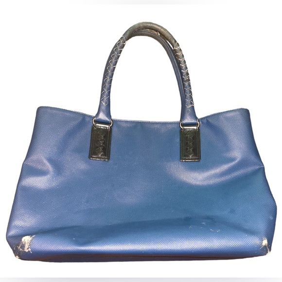 Vintage Classic Bottega Veneta Navy Blue Preowned Cabat Tote Shoulder Bag - Picture 5 of 13